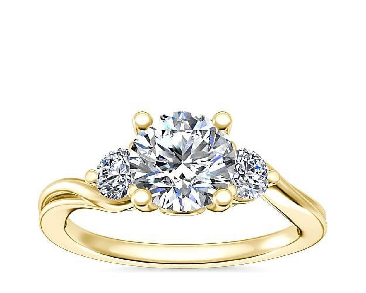 3.0 ct Brilliant Round Cut Stunning Genuine Moissanite Ideal VVS1 D Solitai