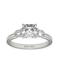 thumbnail image 1 of 0.75 Ct Clarity VS1 Color F-G Asscher Natural Diamond Stunning Three Stone Engagement Ring for Womene Solid 950 Platinum Size 7.5, 1 of 9
