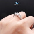 thumbnail image 1 of 0.75 Cts Cubic Zirconia / Sterling Silver 925 Ring / Rhodium plated Nickel-Free / MadDuckJewels RG1619 / Thailand Jewelry, 1 of 5