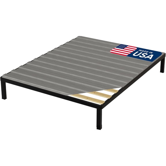 0.75-Inch Horizontal Wooden Bunkie Board/Bed Slats, 72" x 39", Grey