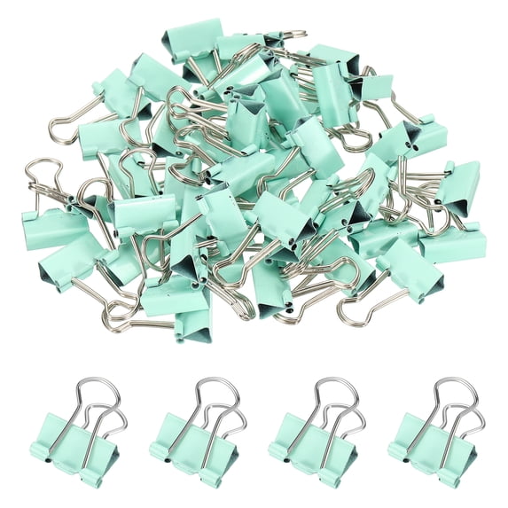 0.75 Inch Small Binder Clips, 50 Pcs Sturdy Paper Clamps with Silver ...