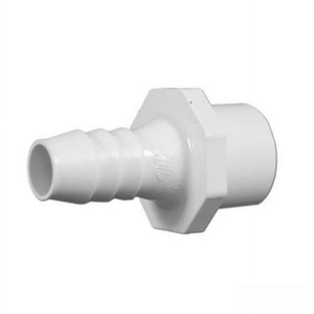 0.75 RB x 2 SPG in. Ribbed Barb Adapter PVC Fitting - Walmart.com