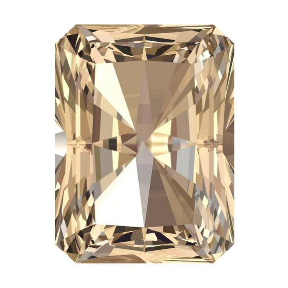 0.75 ct 6.5x4.5mm Emerald Cut Synthetic Yellow moissanite November Birthstone