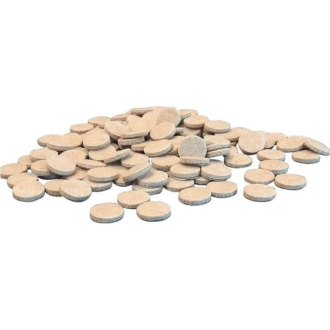 0.75 in. Beige Round Felt Self Adhesive Protective Pad, Pack of 20 - Case of 12