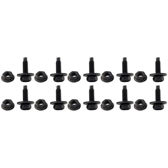 0.75 in. Body Bolt Kit, Black - Pack of 10