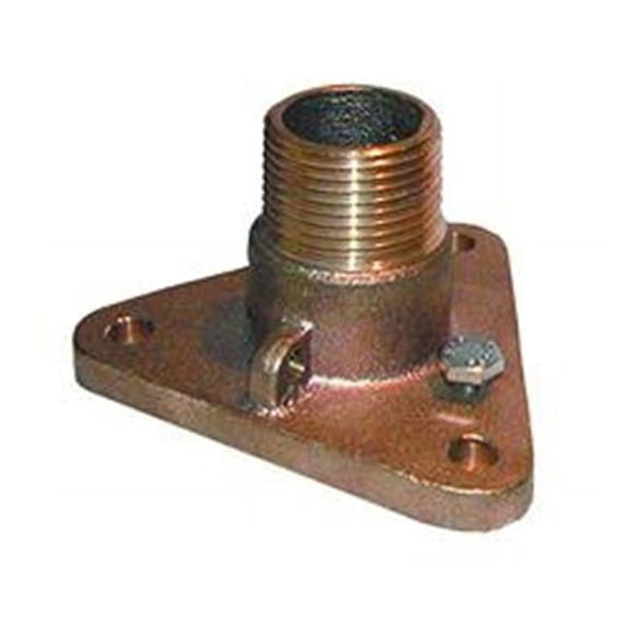 0.75 in. Bronze NPS to NPT Flange Adapter