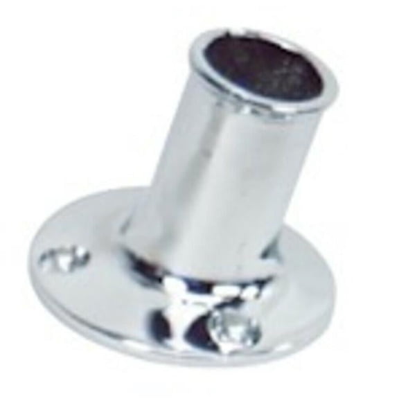 0.75 in. Chrome Plated Brass Top Mount Flag Pole Socket