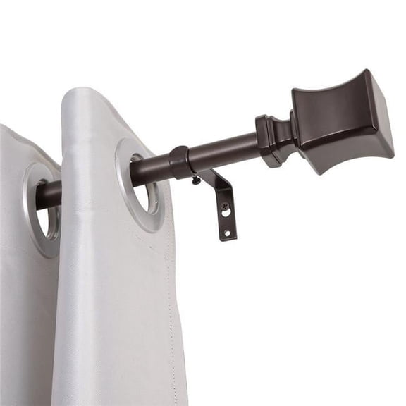 0.75 in. Curtain Rod for 86-120 in. Windows, Oil Rubbed Bronze