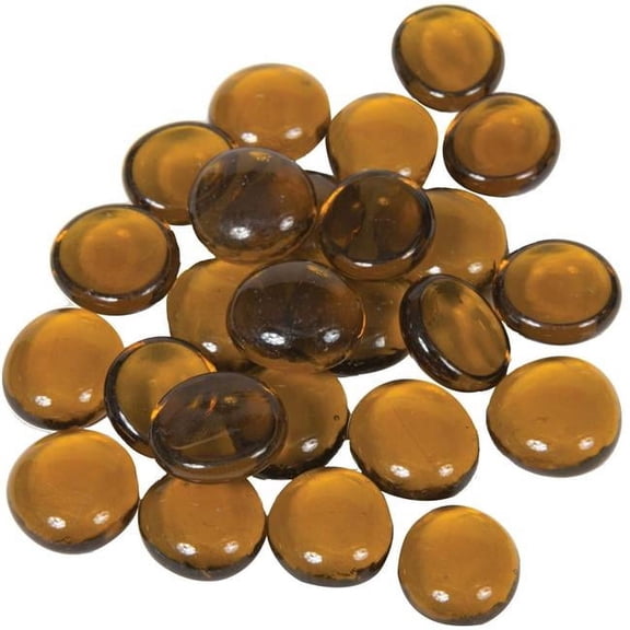 0.75 in. Fire Beads, Amber