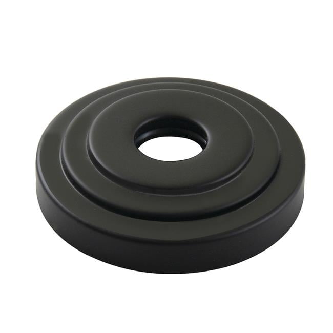 Matte Black Brass 3" Decorative Escutcheon Flange