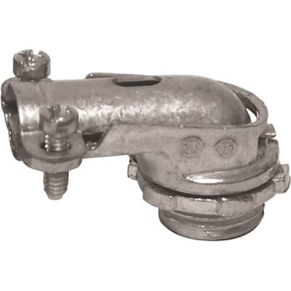 0.75 in. Squeeze Connector 90 deg Angle, Zinc