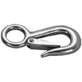 thumbnail image 1 of 0.75 in. Stainless Steel Rigid Round Eye Hook Snap, 1 of 1