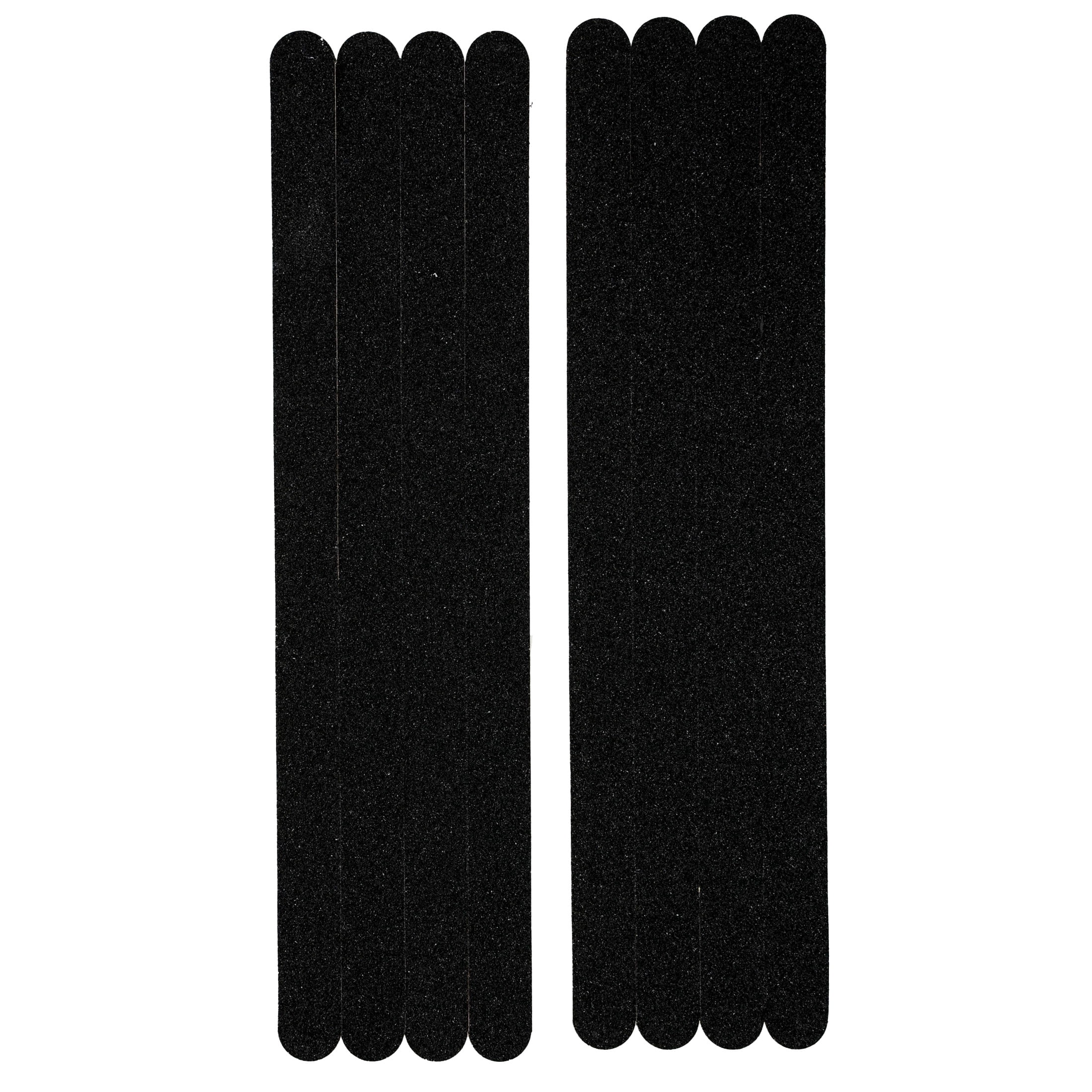 Hillman 3/4" x 1 ft Traction Control Anti-Slip Tape with Treads, Indoor and Outdoor, Black, Coarse Paper (8 Pack)