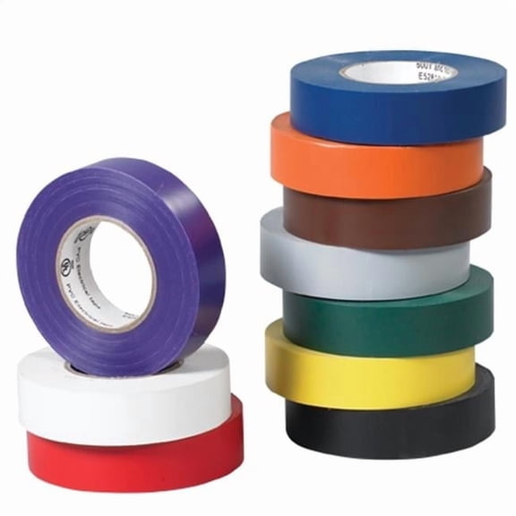 0.75 in. x 20 yards Gray Electrical Tape - Pack of 10