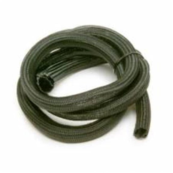 0.75 in. x 6 ft. Split Braided Sleeving Powerbraid Wire Wrap, Black
