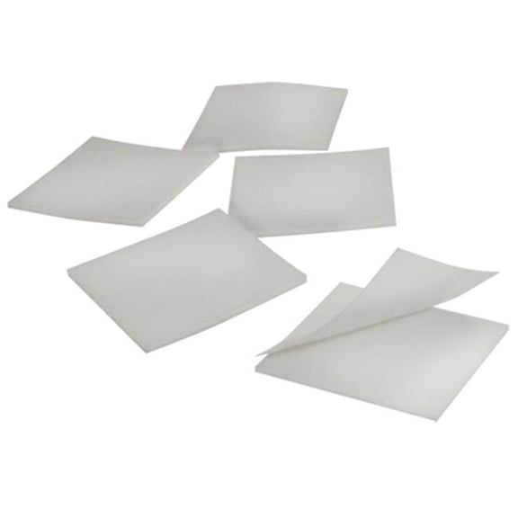 0.75 x 0.75 in. 0.0312 in. Thick Polyethylene Double Sided Foam Squares, White - Roll of 864