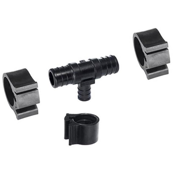 0.75 x 0.75 x 0.5 in. Pex Tee, Red