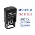 thumbnail image 1 of 0.75 x 1 in. Printy Economy Micro 5-in-1 Date Stamp, Blue & Red, 1 of 1