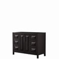 thumbnail image 1 of 0.75 x 48 x 22 in. Daria Single Bathroom with No Countertop, No Sink & Matte Black Trim, Dark Espresso, 1 of 1
