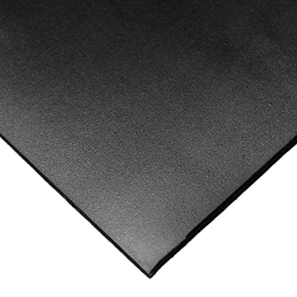 (0.750 In.) Thick Black Viton FKM Fluoroelastomer Rubber Sheet ASTM