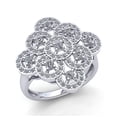 thumbnail image 1 of 0.75carat Round Cut Diamond Ladies Vintage Interlinked Anniversary Engagement Ring Solid 14K Rose, White or Yellow Gold IJ SI2, 1 of 3
