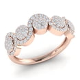 thumbnail image 1 of 0.75carat Round Cut Diamond Prong Women's Fancy Wave Wedding Band Ring Bridal Anniversary Solid 14K Gold GH I1, 1 of 3