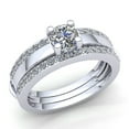 thumbnail image 1 of 0.75ctw Round Brilliant Cut Ladies Bridal Solitaire Anniversary Engagement Ring Solid 10K Rose, White or Yellow Gold JK I1, 1 of 3