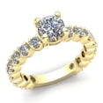 thumbnail image 1 of 0.75ctw Round Brilliant Cut Ladies Bridal Solitaire Anniversary Engagement Ring Solid 14K Rose, White or Yellow Gold FG VS, 1 of 3