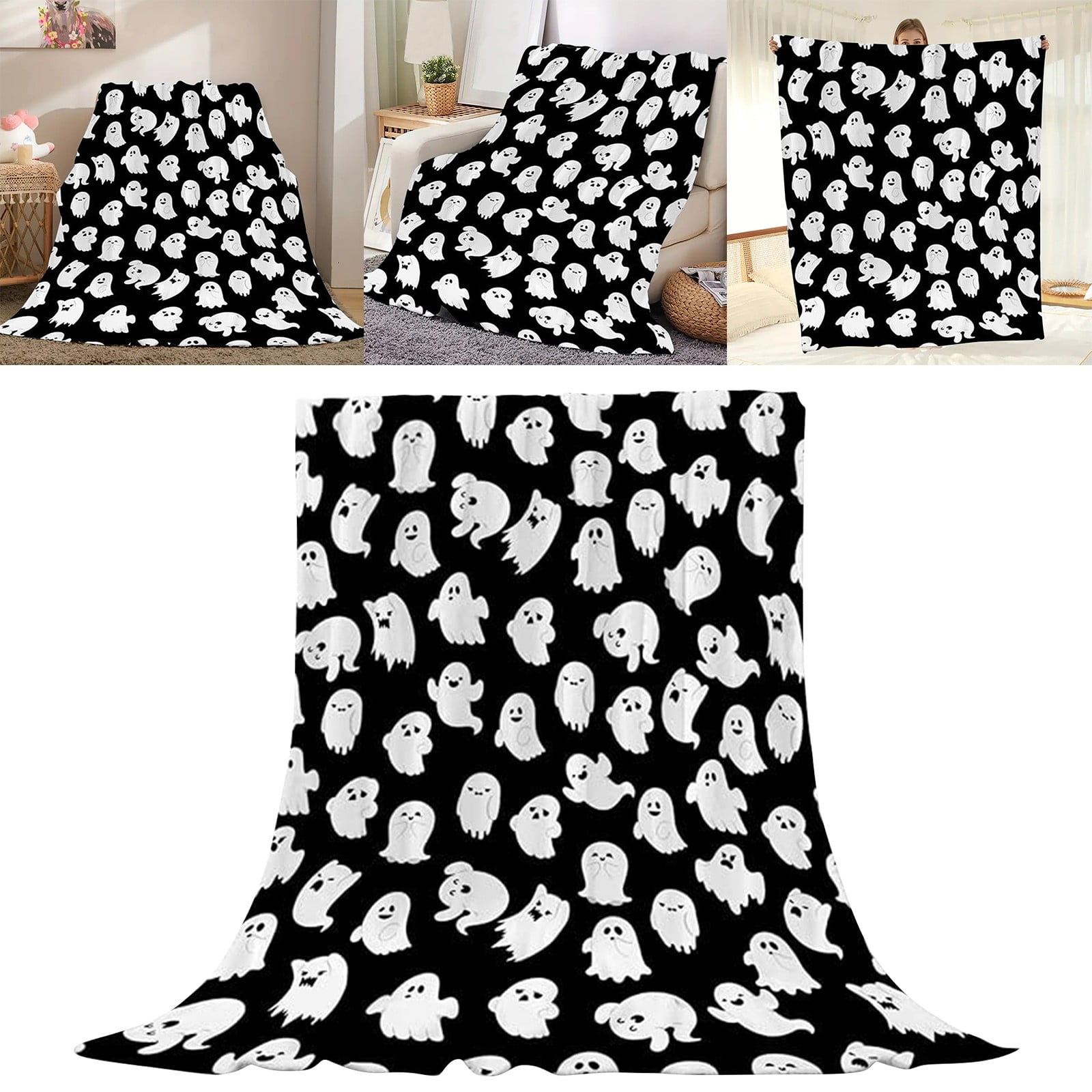 0.75lb Once for All Safe Delicate Blanket! Crazy Blanket Halloween