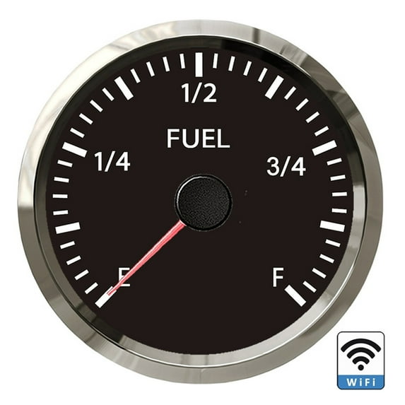 0-75ohm 0-190ohm 240-33ohm 52MM Water Fuel Level Gauge New Wifi Water Level Meter E-1/4-1/2-3/4-F Oil Tank For Car Motorcycle ,High Precision