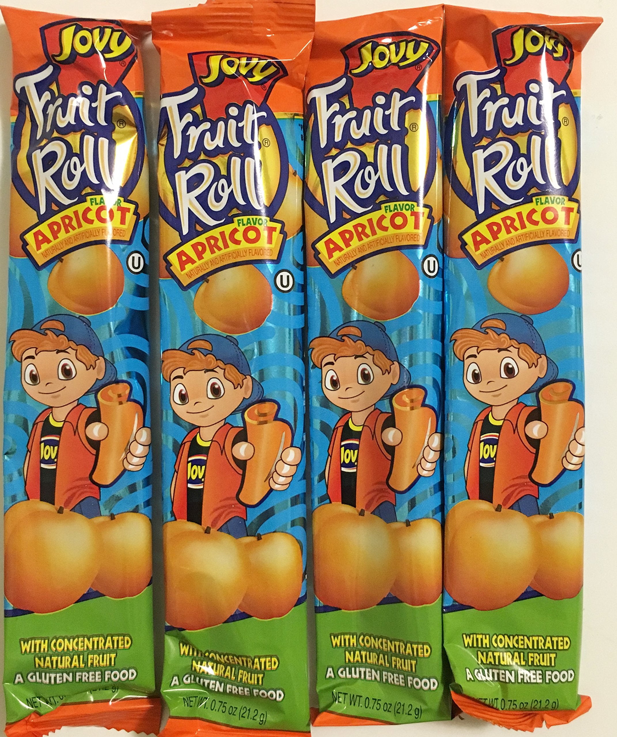 Jovy, Fruit Roll Snack, 0.75oz, Apricot, 16 Packets - Walmart.com