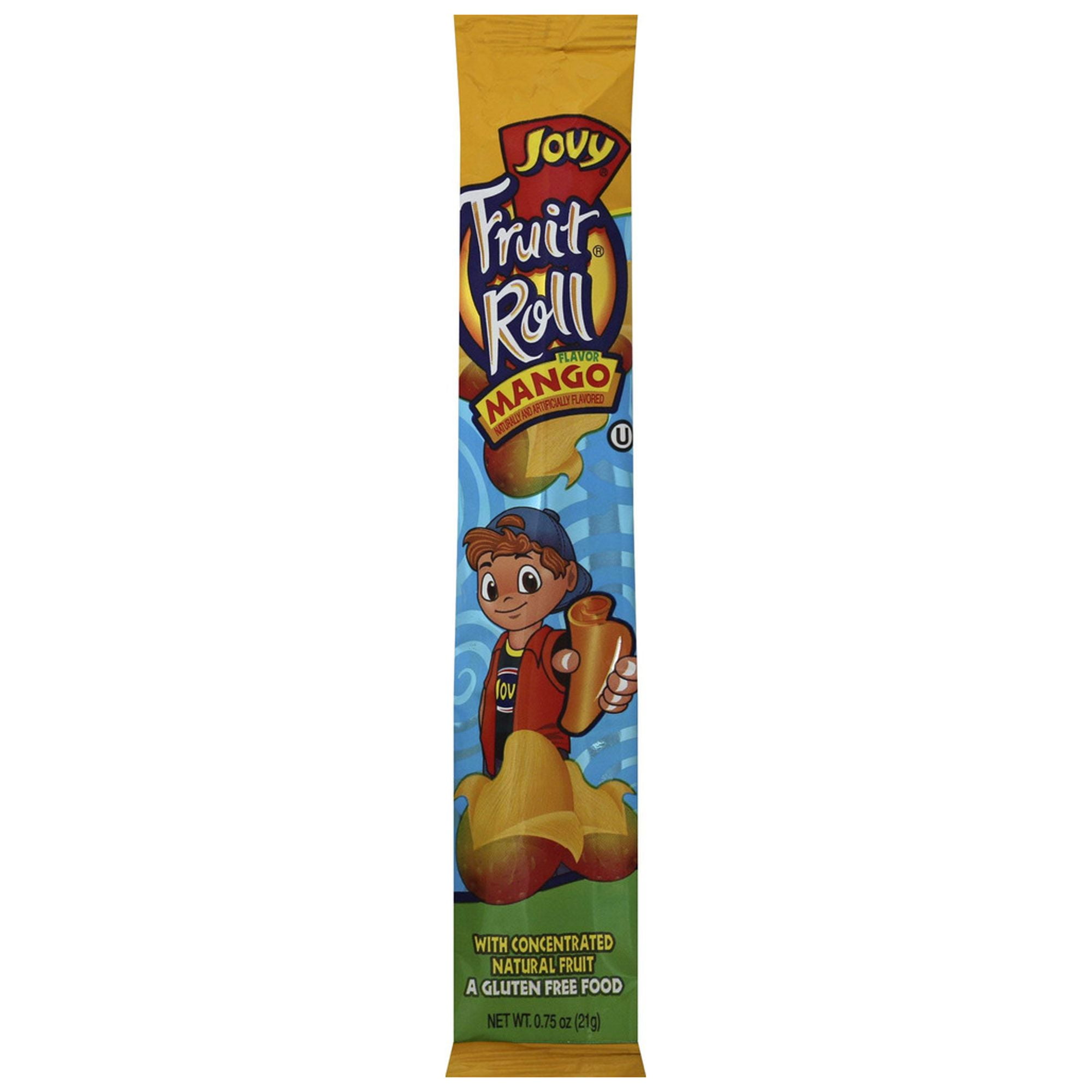 0.75oz Jovy Fruit Roll Snack, Mango (Pack of 20)