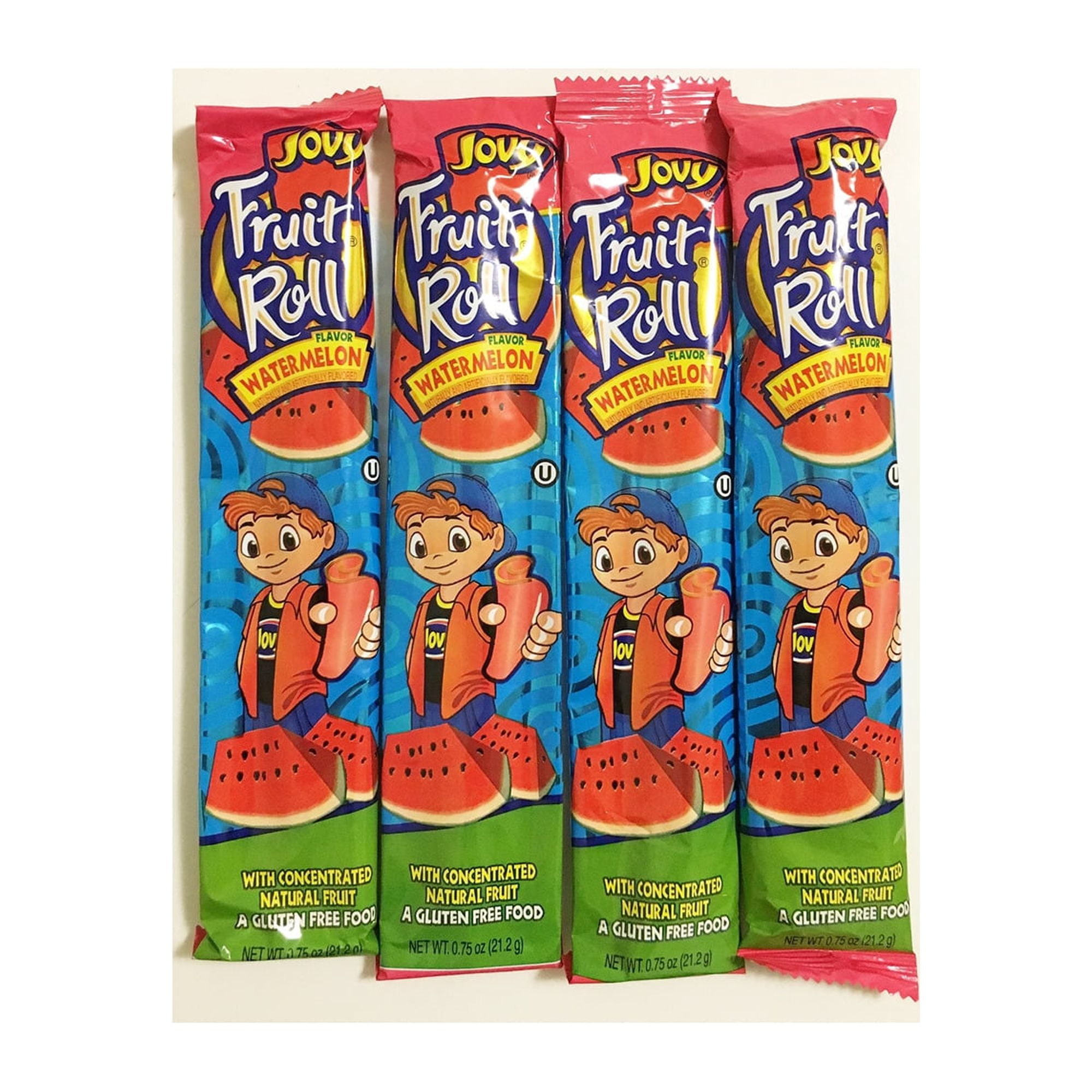 0.75oz Jovy Fruit Roll Snack, Watermelon (Pack of 48)