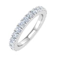 thumbnail image 1 of 0.77 Carat Diamond Wedding Band Ring in 14K White Gold (Ring Size 10.75) (SI1-SI2 Clarity), 1 of 4