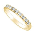 thumbnail image 1 of AFFY 0.77 Carat Round Shape White Natural Diamond Half Eternity Wedding Band Ring 18k Solid Yellow Gold Ring Size-9.5, 1 of 1