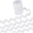 thumbnail image 1 of 0.78 inch-1.33 inch/20-34mm Wide Rick Rack Trim 10 Yards White Wave Bending Fringe Trim Woven RIC Rac Ribbon Zig Zag Trim for DIY Sewing Crafts Wedding Dress Costumes Party, 1 of 9