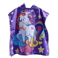 thumbnail image 1 of 0-7T Beach Towel with Hood Boys Girls Hooded Towels Bath Robe for Toddler/Little Kids 24" x 48", 1 of 5
