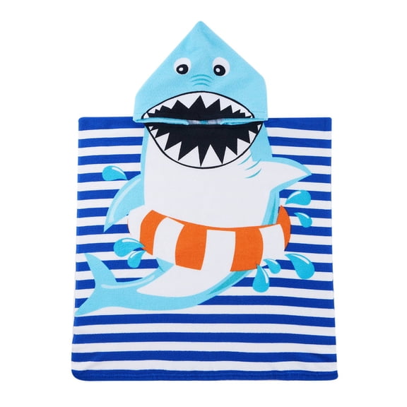 0-7T Beach Towel with Hood Boys Girls Hooded Towels Bath Robe for Toddler/Little Kids 24" x 48"