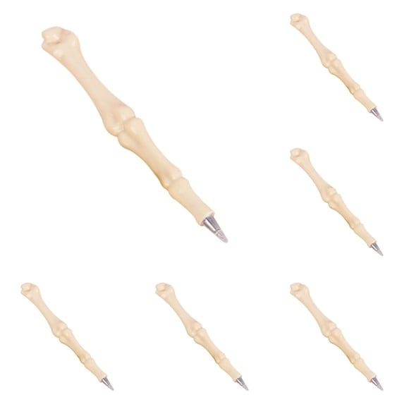 0.7mm Novelty Ballpoint Pens Bone Pen Set With Healthcare Workers Medical Students(1 Styles Total 5PCS, Blue Ink)