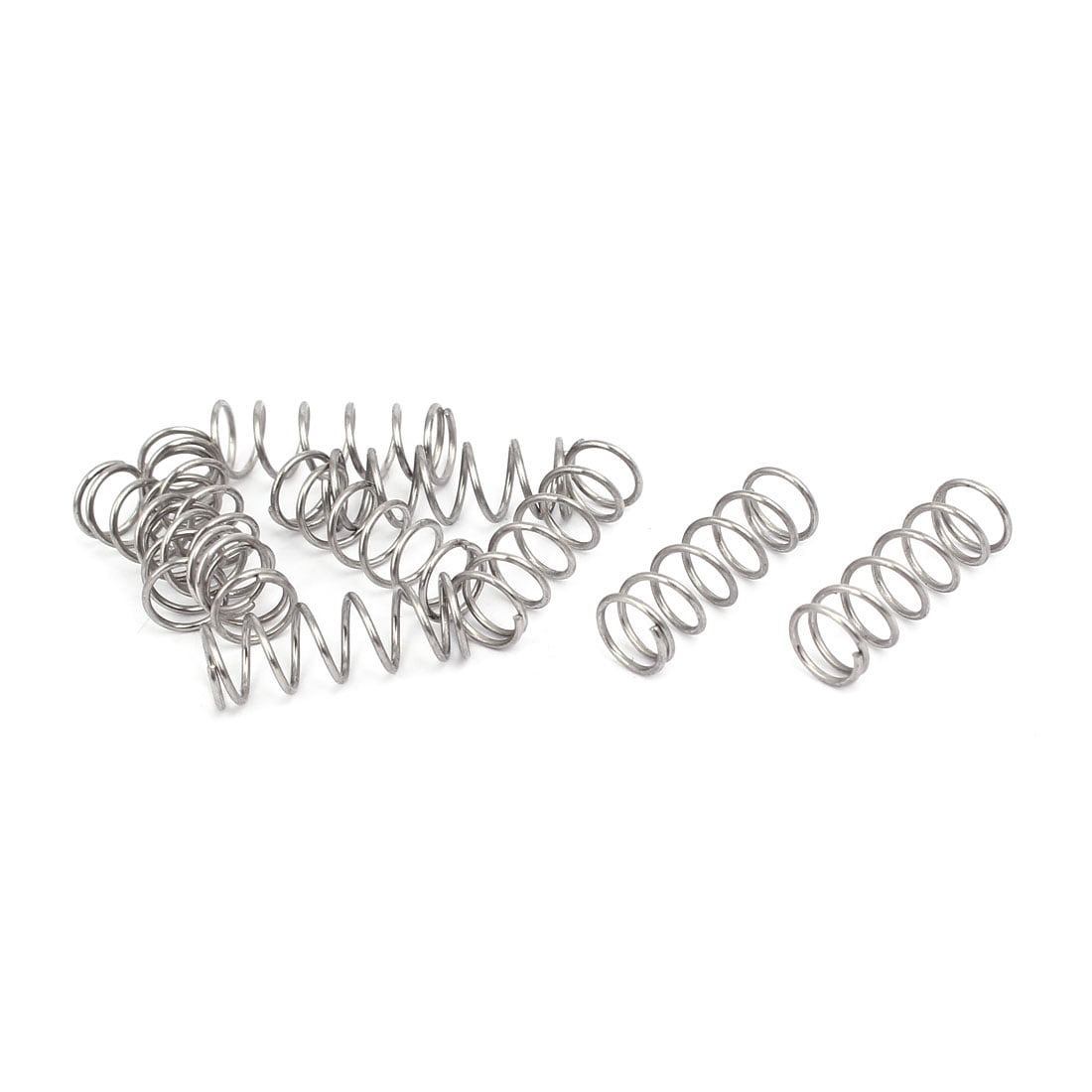 Compression Spring 7mm 0.7mmx7mmx20mm 304 Stainless Steel Compression Springs Silver Tone ...