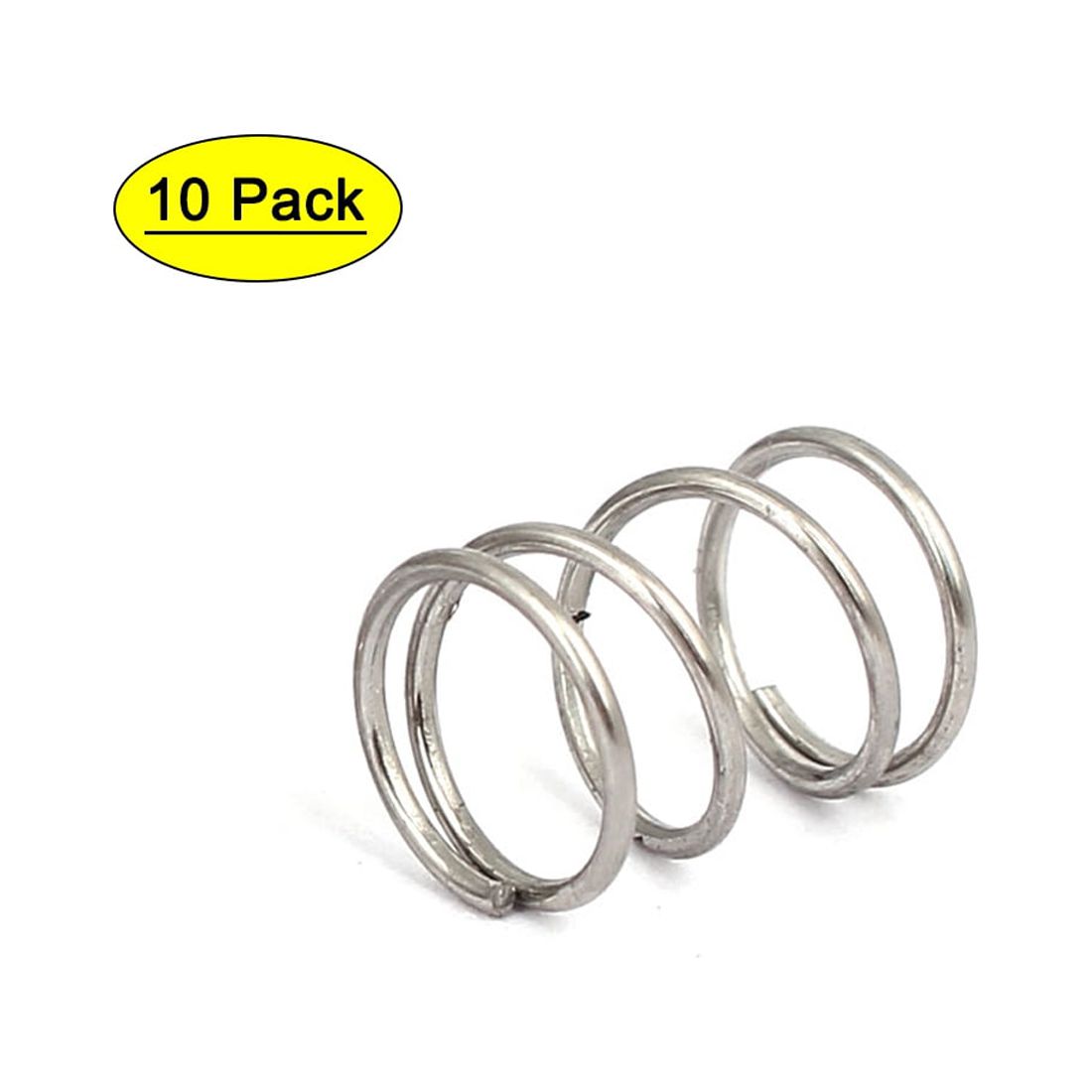 Ressorts De Compression Acier Inox 304 - 10 Pièces - Dimensions : 0.7x8x10mm (Diam.Fil/Diam.Ext./Longueur) - Marque Uxcell