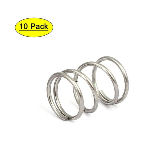 0.7mmx8mmx10mm 304 Stainless Steel Compression Springs 10pcs