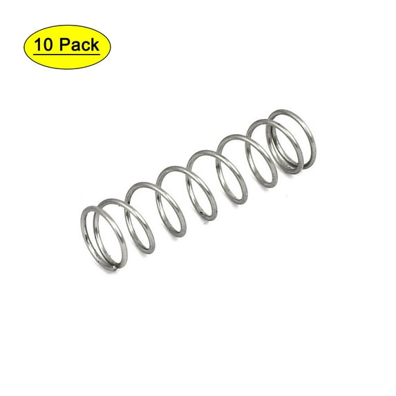 0.7mmx8mmx30mm 304 Stainless Steel Compression Springs 10pcs