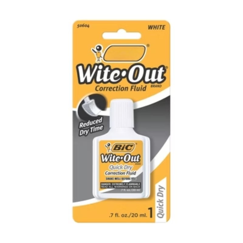 0.7oz White Wite-Out Correction Fluid Single Pack - Office & Art