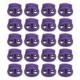 thumbnail image 1 of 0.7x0.8" Cord Locks Double Hole Spring End Toggle Stopper, Dark Purple, 30 Pack, 1 of 5