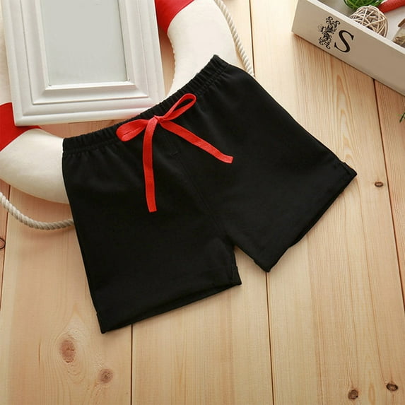 0-8 Years Boys And Girls Cotton Quarter Pants Children's Shorts Solid Color Medium Children Leggings For Boy High Waist Boys Pants sales today clearance