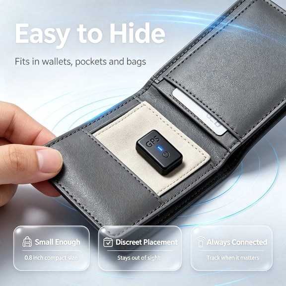 Hidden Small Magnetic GPS Tracker Device, Portable RealTime AntiLost AntiTheft GPS Locator for Car Truck Fleet Trailer Valuable Assets and Belongings Location Monitoring