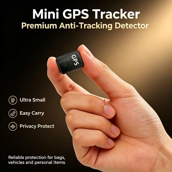 0.8 inch!Hidden Mini GPS Tracker for Vehicles Portable Real Time Magnetic Tracking Device Car Full Global Coverage Location Kids Dogs Trucks Person No Subscription Required Monthly Fee (Mini Size )