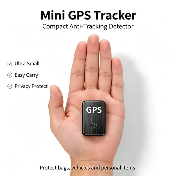Quick Pairing Wireless GPS Locator with Real-Time Status Sync, All-Round Protection Tracker for Touring Vehicles, Travel Camps and Outdoor Sports Equipment