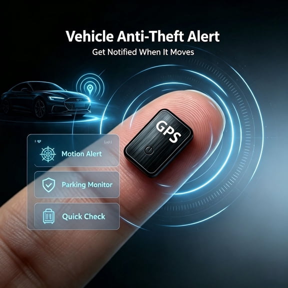 User-Friendly GPS Locator with Remote App Control, Stable Real Time Positioning Device for Private Cars, Family Pets, Elderly Family Members and Travel Luggage